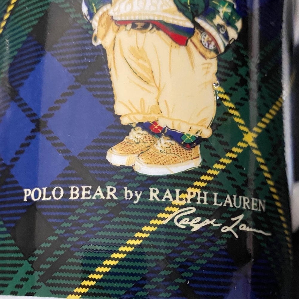 Ralph Lauren Highmoore Plaid Polo Bear Porcelain Coffee Mug, 14oz. NWIB - Picture 3 of 9